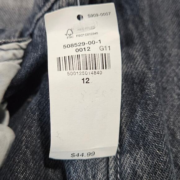 Old Navy Women's Size 12 Anika Mid-Rise Drapey Denim Cargo Maxi Skirt - Picture 5 of 8